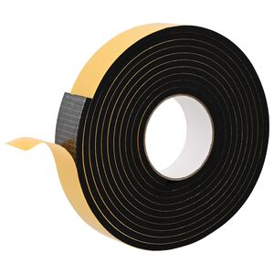 vidaXL Ruban adh&eacute;sif en mousse 10 pc Noir 30mm x 5m Mousse CR