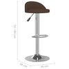 vidaXL Tabourets de bar lot de 2 marron similicuir