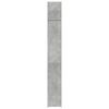 vidaXL Armoire de rangement mince gris b&eacute;ton 30x42,5x225 cm