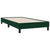 vidaXL Sommier &agrave; lattes de lit et matelas et LED vert fonc&eacute; 90x210 cm velours