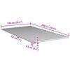 vidaXL Lattes de lit 100x200 cm bois de pin massif
