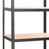 vidaXL &Eacute;tag&egrave;re r&eacute;sistante &agrave; 5 niveaux Gris Acier et bois d'ing&eacute;nierie