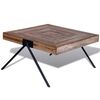 vidaXL Table basse avec pieds en V Bois de teck recycl&eacute;