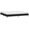 vidaXL Cadre de lit sans matelas noir 200x200 cm tissu