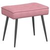 vidaXL Chaise de relaxation avec tabouret Rose Velours