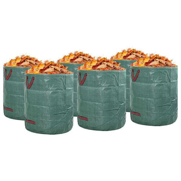 vidaXL Sacs &agrave; D&eacute;chets de Jardin 12 pcs Vert 67 x 67 x 75,5 cm