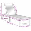 vidaXL Transat Marron 202 x 53 x 89 cm Bois d'Acacia Massif