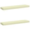 vidaXL Coussins de banc 2 pi&egrave;ces VUGHT 2 pc 100 % polyester Cr&egrave;me