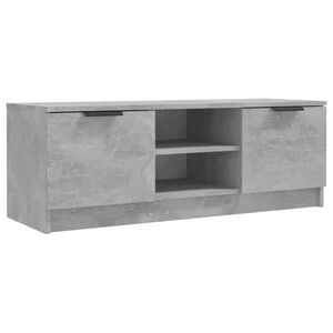 vidaXL Meuble TV Gris b&eacute;ton 102x35x36,5 cm Bois d'ing&eacute;nierie