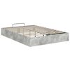 vidaXL Cadre de lit ottoman Gris b&eacute;ton 120 x 190 cm Bois d'ing&eacute;nierie