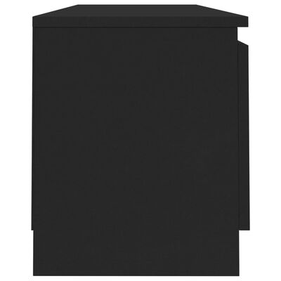 vidaXL Meuble TV Noir 120x30x35,5 cm Aggloméré