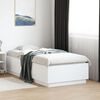 vidaXL Cadre de lit avec LED sans matelas blanc 90x190 cm