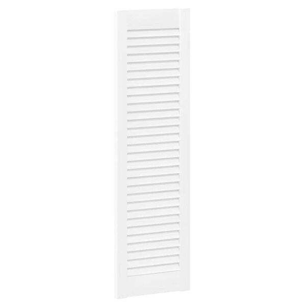 vidaXL Porte d'armoire &agrave; persiennes blanc 99x29,5 cm