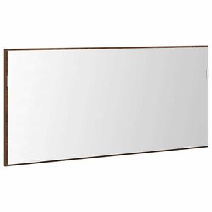 vidaXL Miroir Chêne marron 80 x 37 cm Verre et Bois Ingénierie