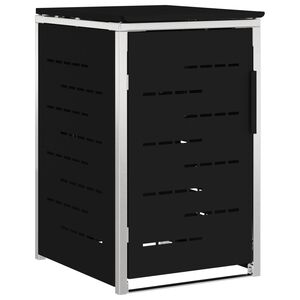 vidaXL Stockage de bac &agrave; d&eacute;chets for 1 Bin 240L Noir