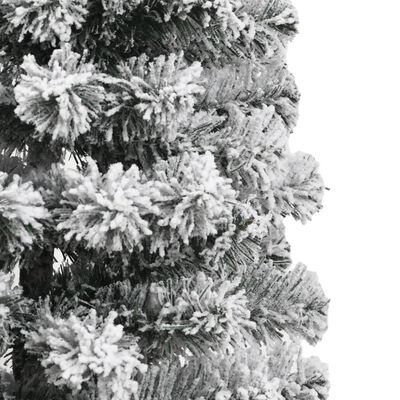 Sapin de Noël Artificiel 210 cm avec Support de Fer - Neige
