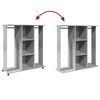 vidaXL Garde-robe avec roues gris béton 102x38x110cm bois d'ingénierie