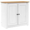 vidaXL Support d'aquarium PANAMA Blanc et marron 81 x 36 x 73 cm