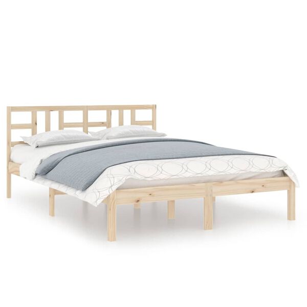 vidaXL Cadre de lit sans matelas 160x200 cm bois massif