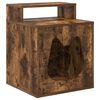 vidaXL Maison pour chat Ch&ecirc;ne fum&eacute; 42,5 x 40 x 53,5 cm