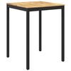 vidaXL Table de Bar de Jardin Blanc et noir 80 x 80,5 x 105 cm