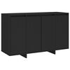 vidaXL Buffet noir 120x41x75 cm bois d'ing&eacute;nierie
