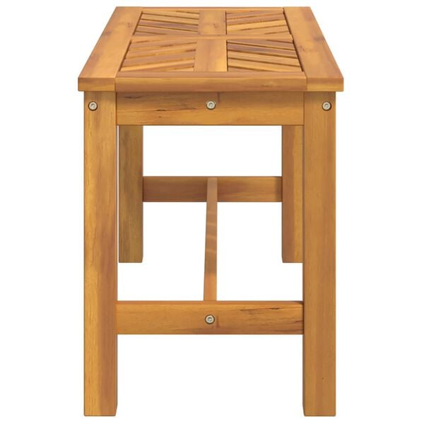 vidaXL Banc de jardin 80 cm bois massif d'acacia