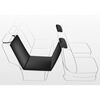 TRIXIE Housse de banquette auto pour chiens 145x160 cm Divisible Noir