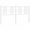 vidaXL Tête de lit métal blanc 150 cm