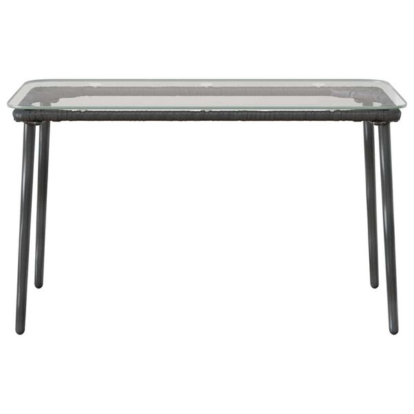 vidaXL Table de Jardin Noir 80 x 40 x 45 cm polyrotin