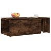 vidaXL Table basse Chêne fumé 150x50x35 cm Bois d'ingénierie