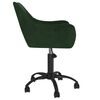 vidaXL Chaises pivotantes à manger lot de 6 Vert foncé Velours