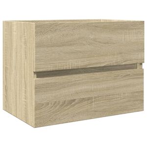 vidaXL Armoire d'&eacute;vier Ch&ecirc;ne sonoma 60x38,5x45 cm Agglom&eacute;r&eacute;