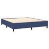 vidaXL Sommier &agrave; lattes de lit avec matelas Bleu 180x200 cm Tissu