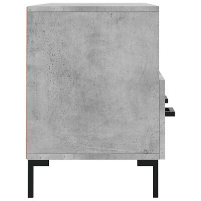 vidaXL Meuble TV gris béton 102x36x50 cm bois d'ingénierie