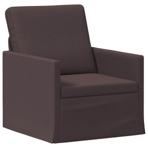 vidaXL Canap&eacute; simple Marron fonc&eacute; 70 x 81 x 82 cm Tissu