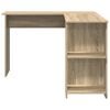 vidaXL Bureau d'angle avec &eacute;tag&egrave;re Ch&ecirc;ne Sonoma 140 x 113,5 x 75 cm
