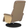 vidaXL Fauteuil inclinable avec repose-pieds cappuccino similicuir