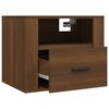 vidaXL Tables de chevet murales 2 pcs Ch&ecirc;ne marron 50x36x40 cm