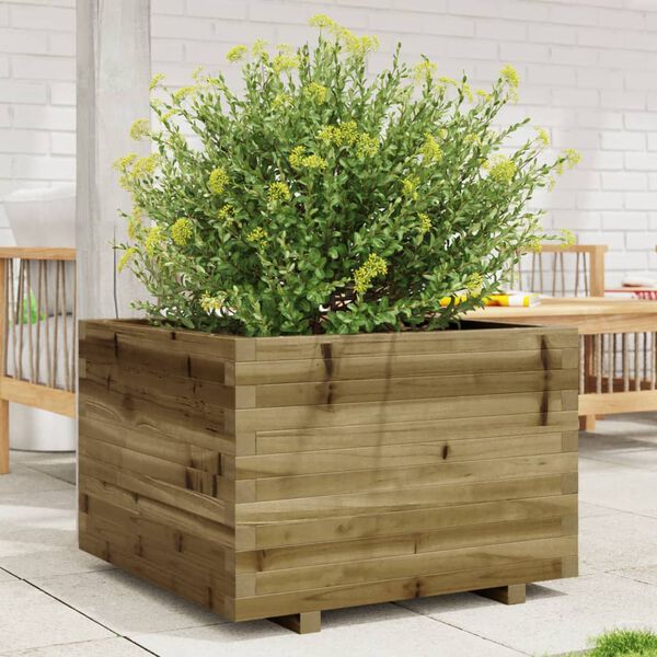 vidaXL Jardini&egrave;re 70x70x49,5 cm bois de pin impr&eacute;gn&eacute;