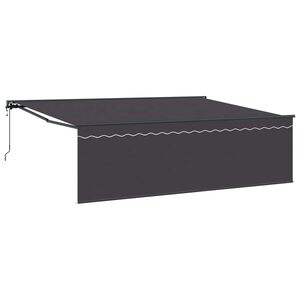 vidaXL Auvent r&eacute;tractable Anthracite 450 &times; 350 cm