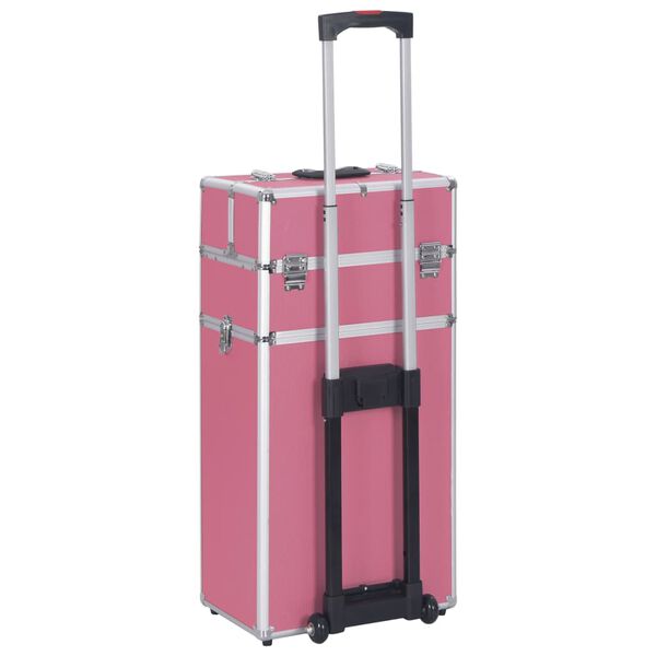 vidaXL Chariot de maquillage Aluminium Rose