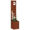 vidaXL &Eacute;cran de confidentialit&eacute; de jardin Fretwork Rouill&eacute; 32 x 140 cm