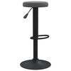 vidaXL Tabourets de bar lot de 2 gris foncé velours