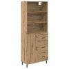 vidaXL Haut Armoire 2 pc Ch&ecirc;ne artisanal 69,5 x 32,5 x 180 cm
