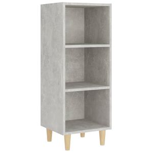 vidaXL Buffet Gris b&eacute;ton 34,5x32,5x90 cm Bois d'ing&eacute;nierie