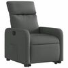 vidaXL Fauteuil inclinable Gris fonc&eacute; Tissu