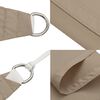 vidaXL Voile de parasol tissu oxford carré 6x6 m taupe