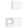 vidaXL Unit&eacute; de cuisine LYON 5 pcs Blanc Bois d'ing&eacute;nierie