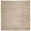 vidaXL Tapis HUARTE &agrave; poils courts doux et lavable sable 240x240 cm
